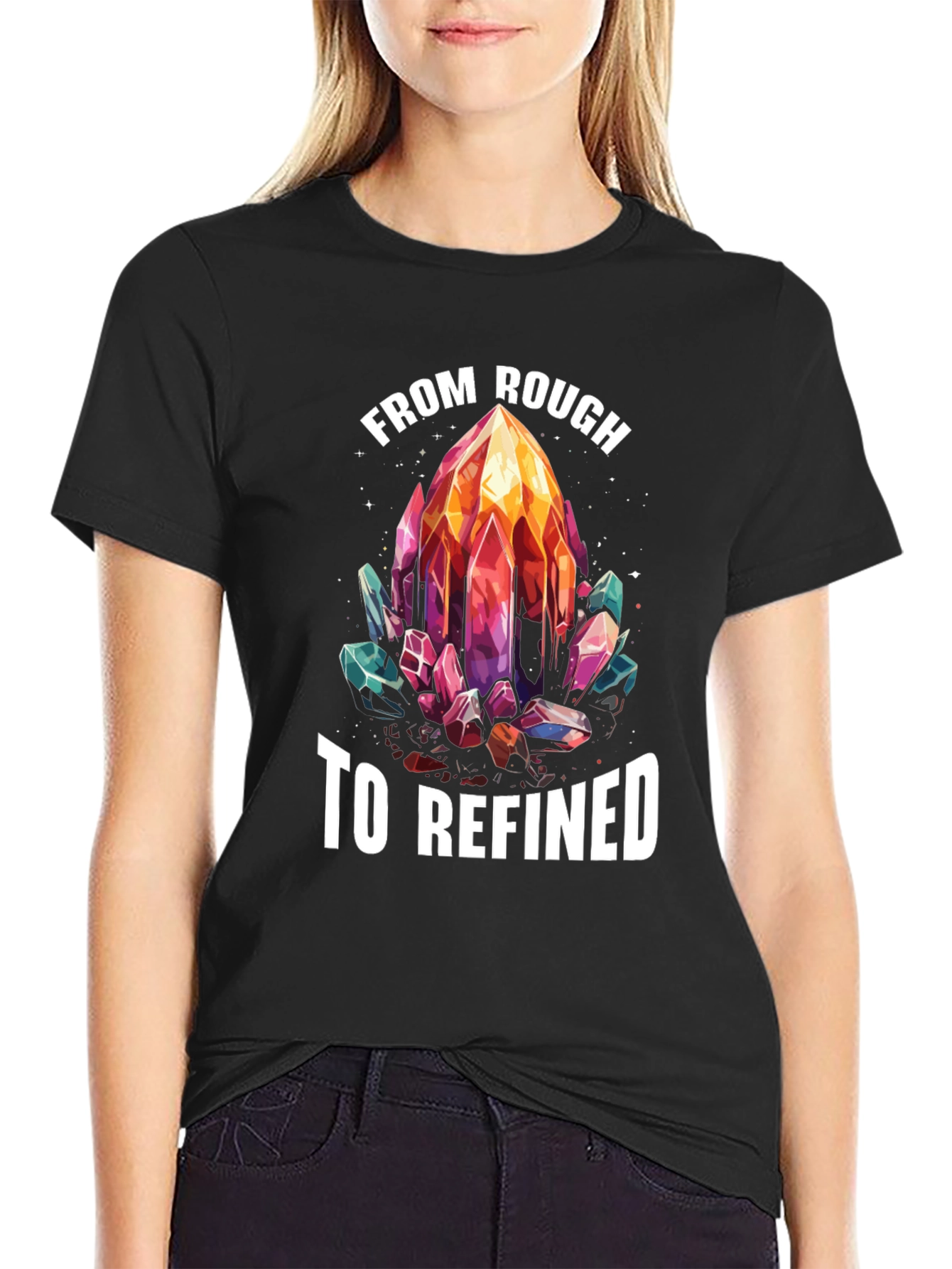 From Rough to Refined Crystal Graphic Tee