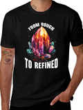 From Rough to Refined Crystal Graphic Tee