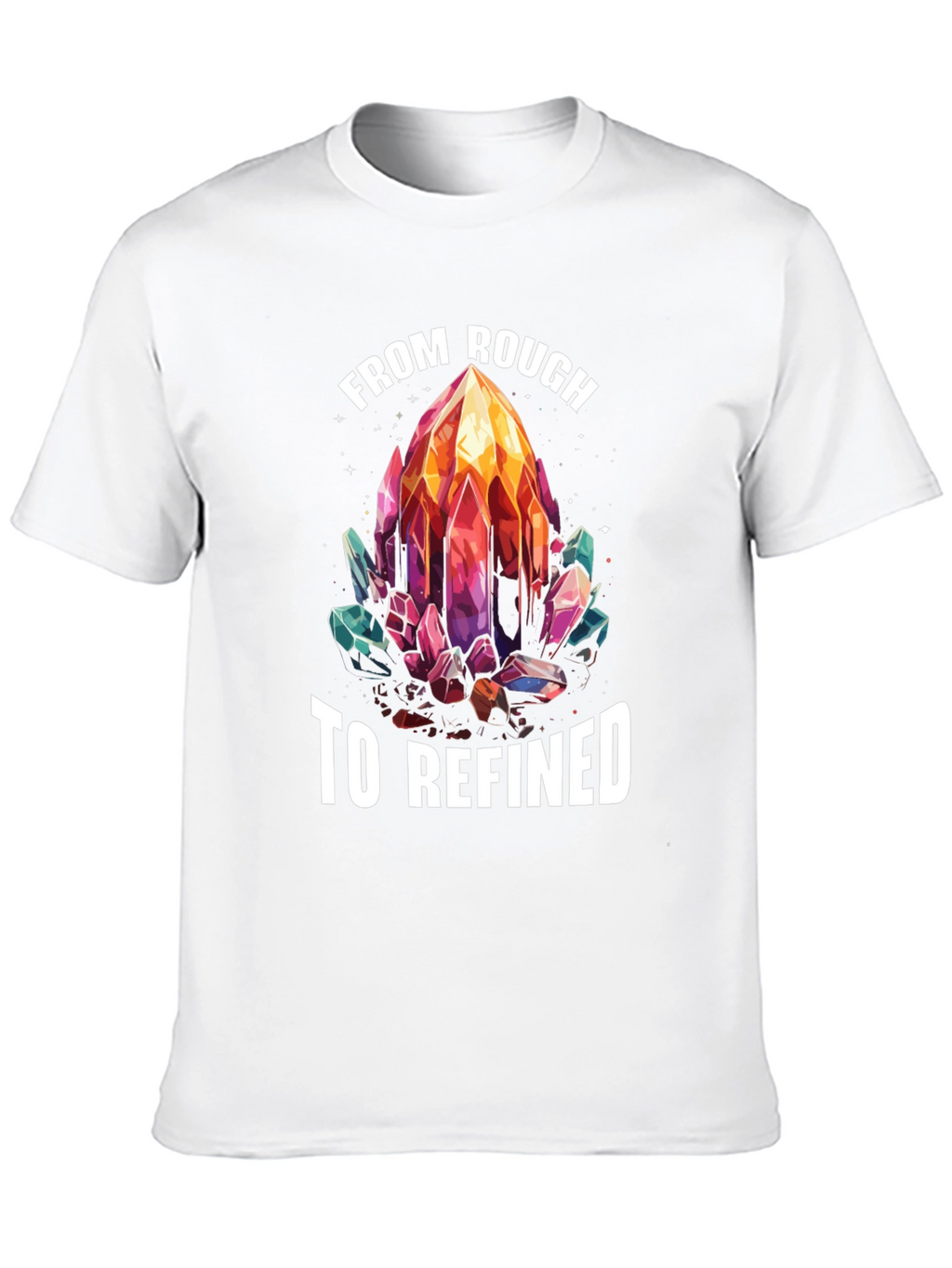 From Rough to Refined Crystal Graphic Tee