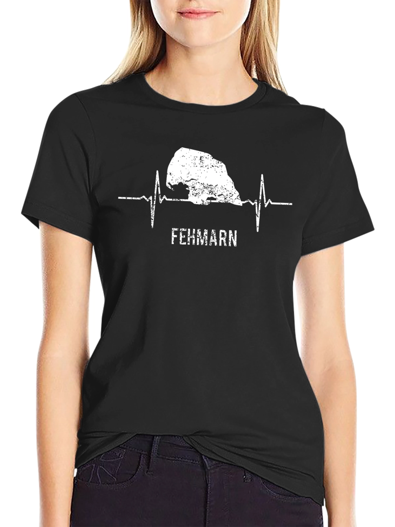 Fehmarn Island Heartbeat T-Shirt