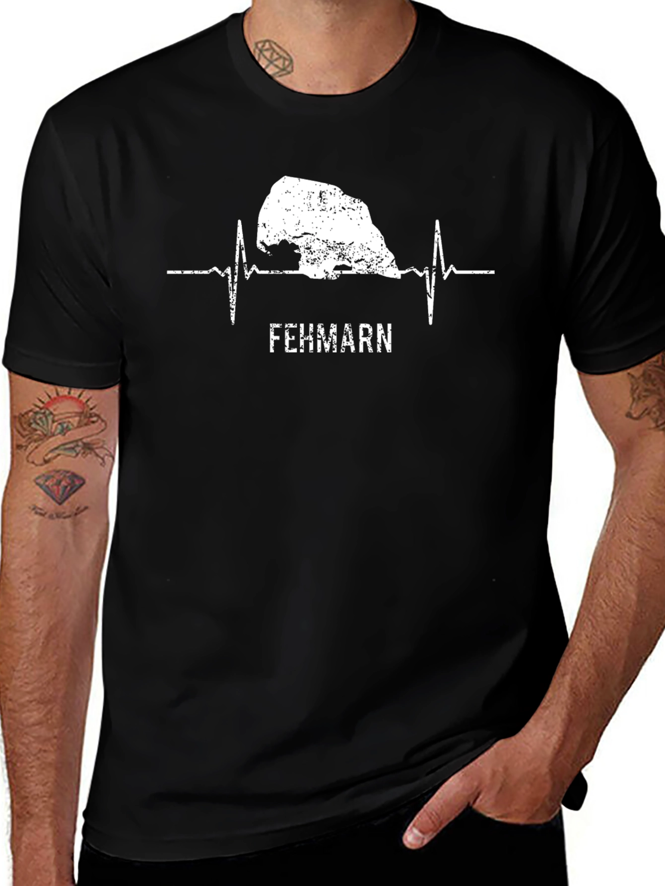 Fehmarn Island Heartbeat T-Shirt