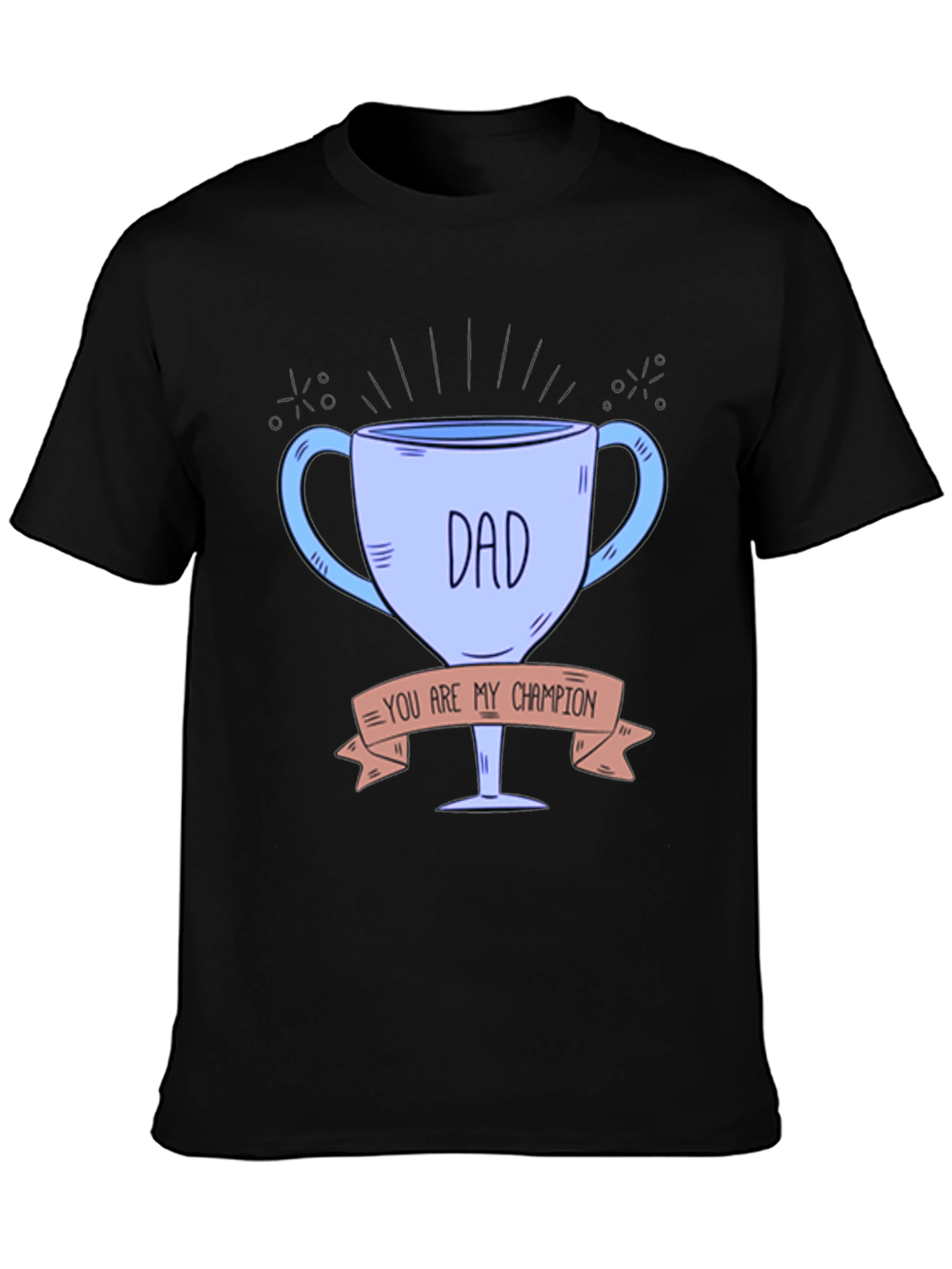 Dad Champion Trophy Graphic Tee - Fathers Day Gift Idea