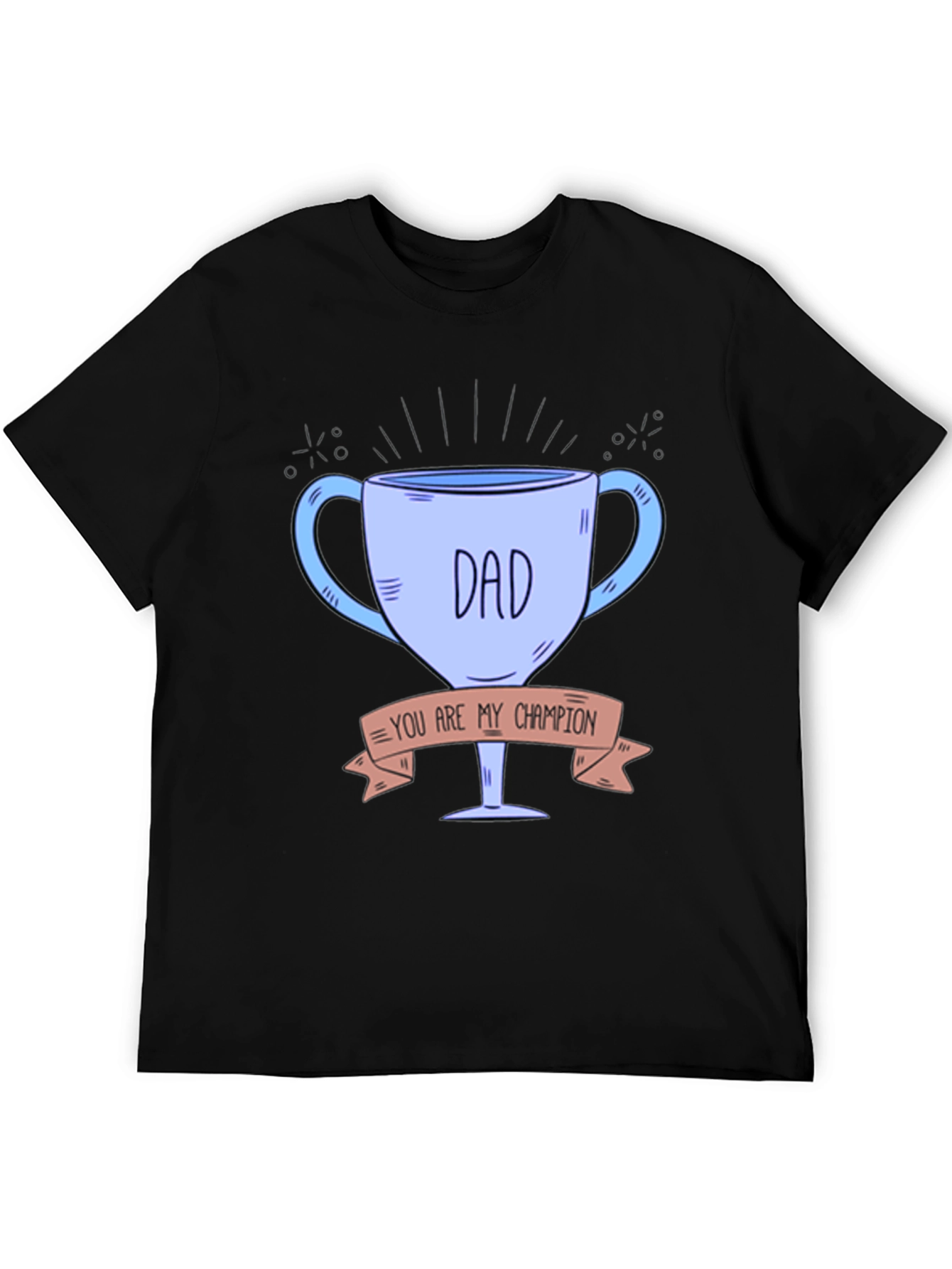 Dad Champion Trophy Graphic Tee - Fathers Day Gift Idea