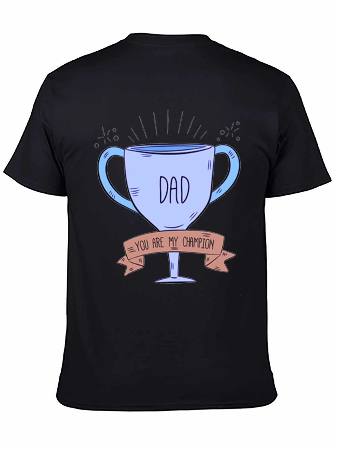 Dad Champion Trophy Graphic Tee - Fathers Day Gift Idea
