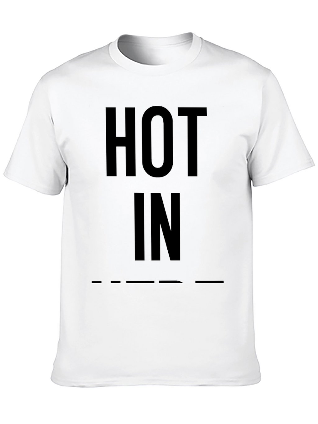 Hot In Black Graphic Tee