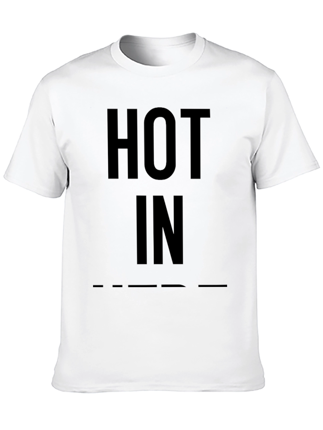 Hot In Black Graphic Tee