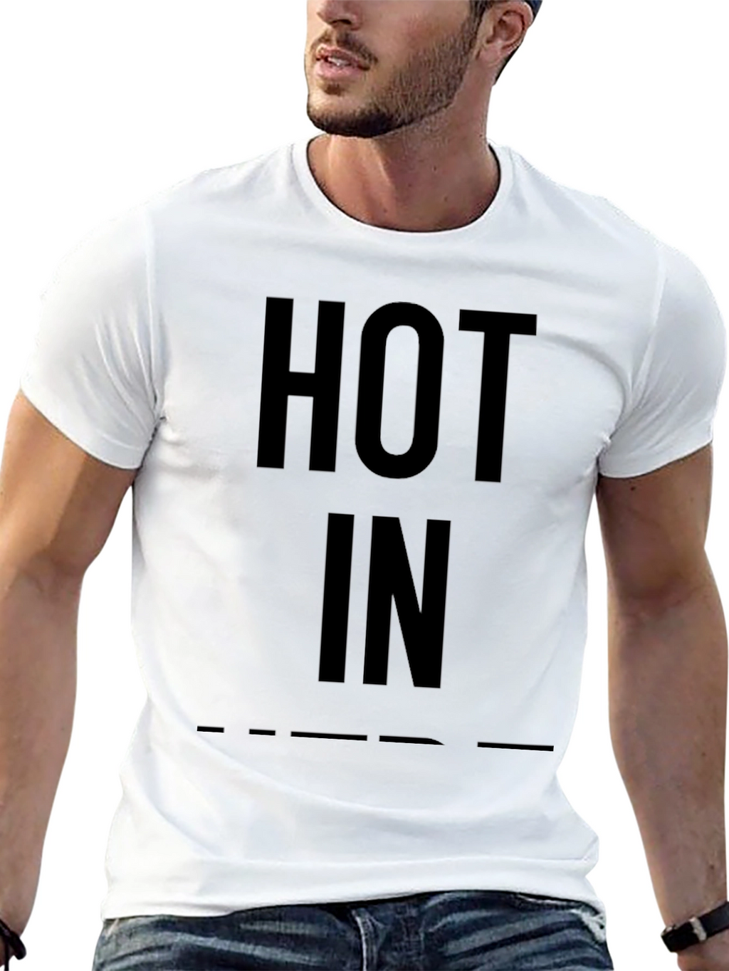 Hot In Black Graphic Tee