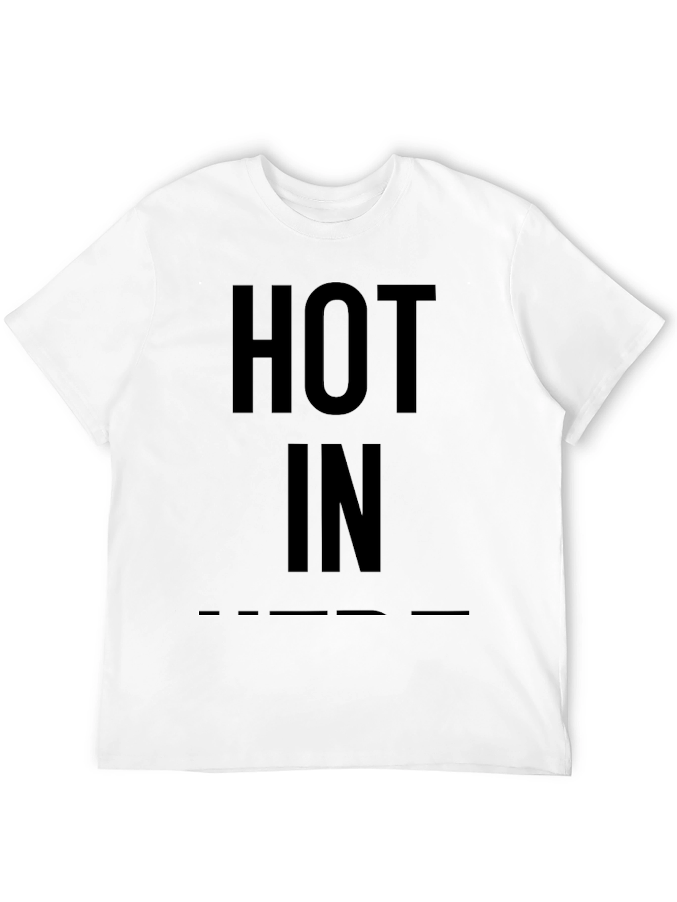 Hot In Black Graphic Tee