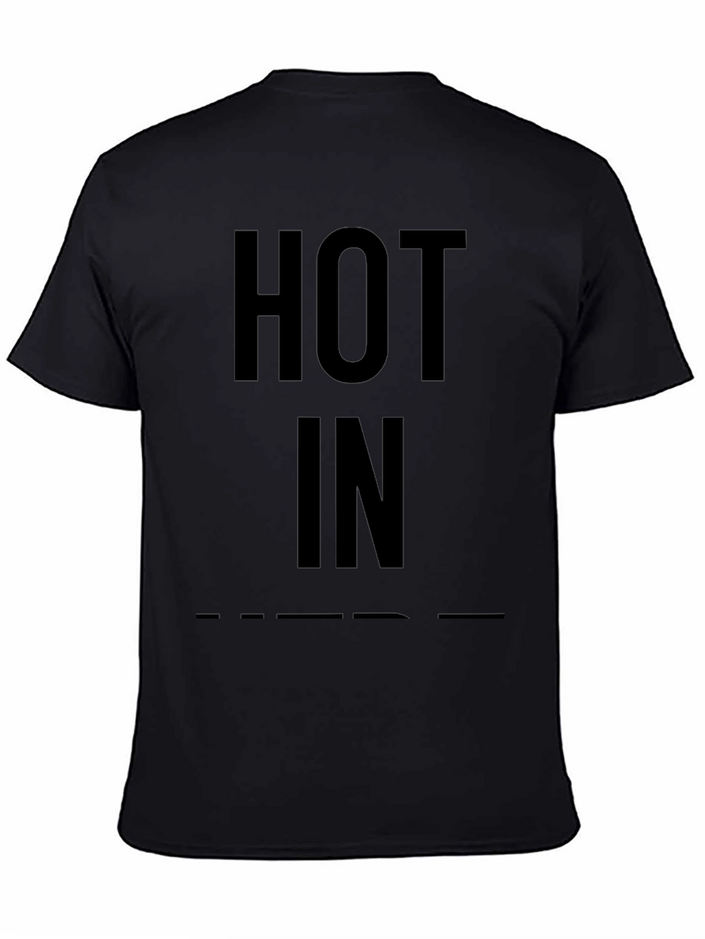 Hot In Black Graphic Tee