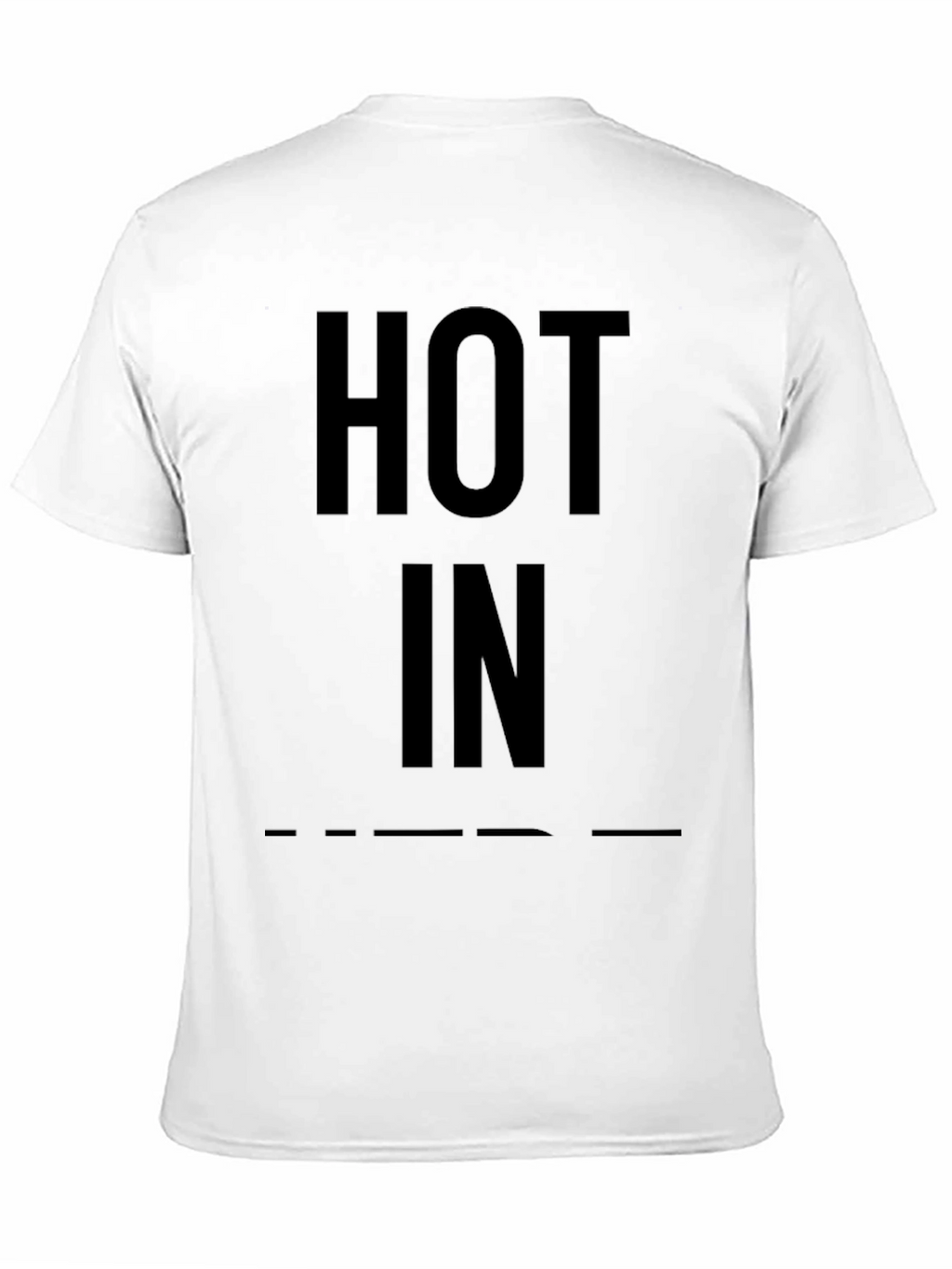 Hot In Black Graphic Tee