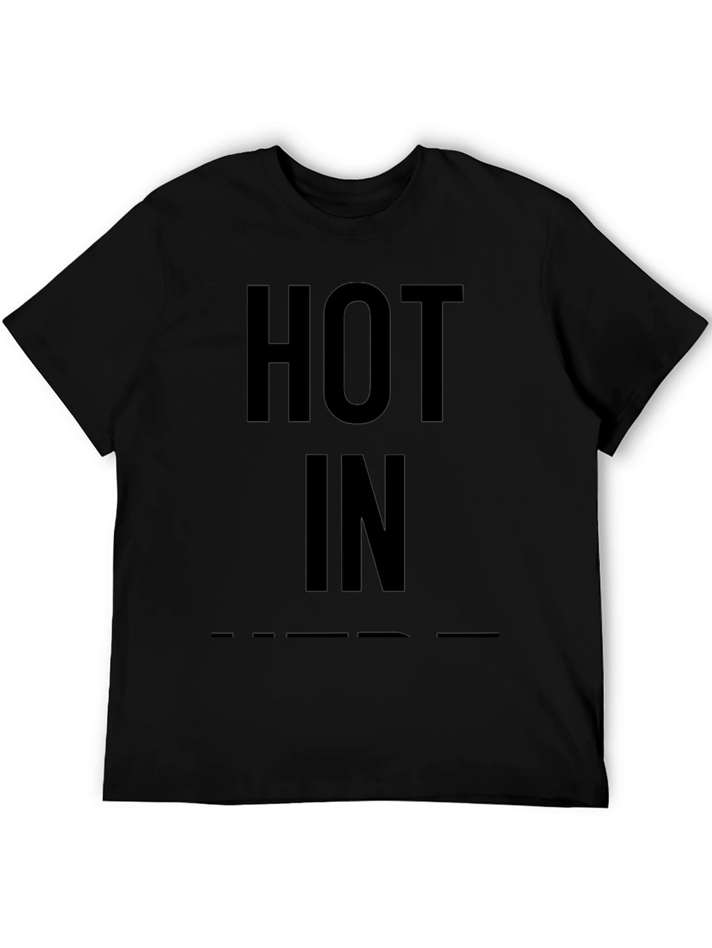 Hot In Black Graphic Tee