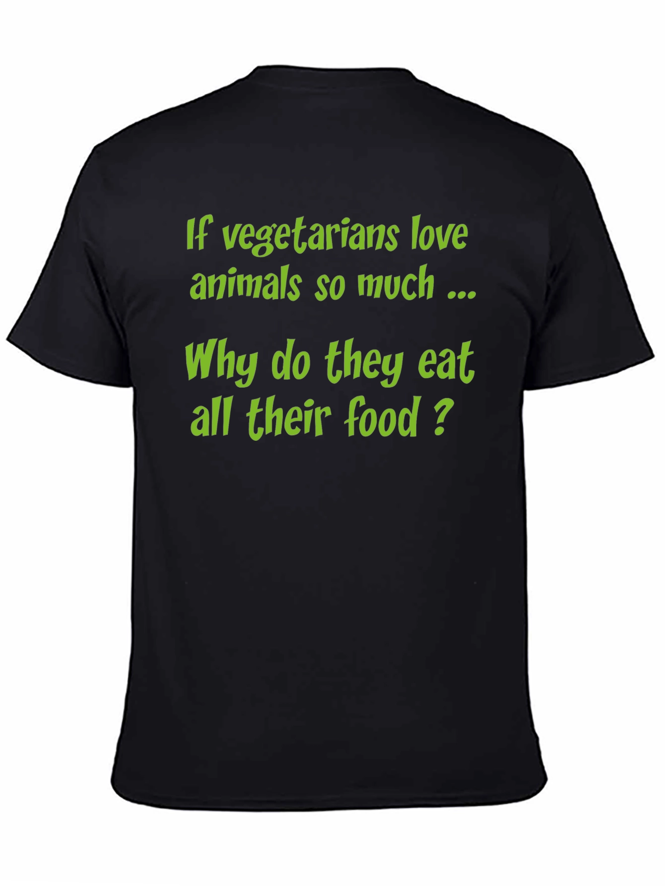 Funny Vegetarian T-Shirt - Why Eat All Their Food?