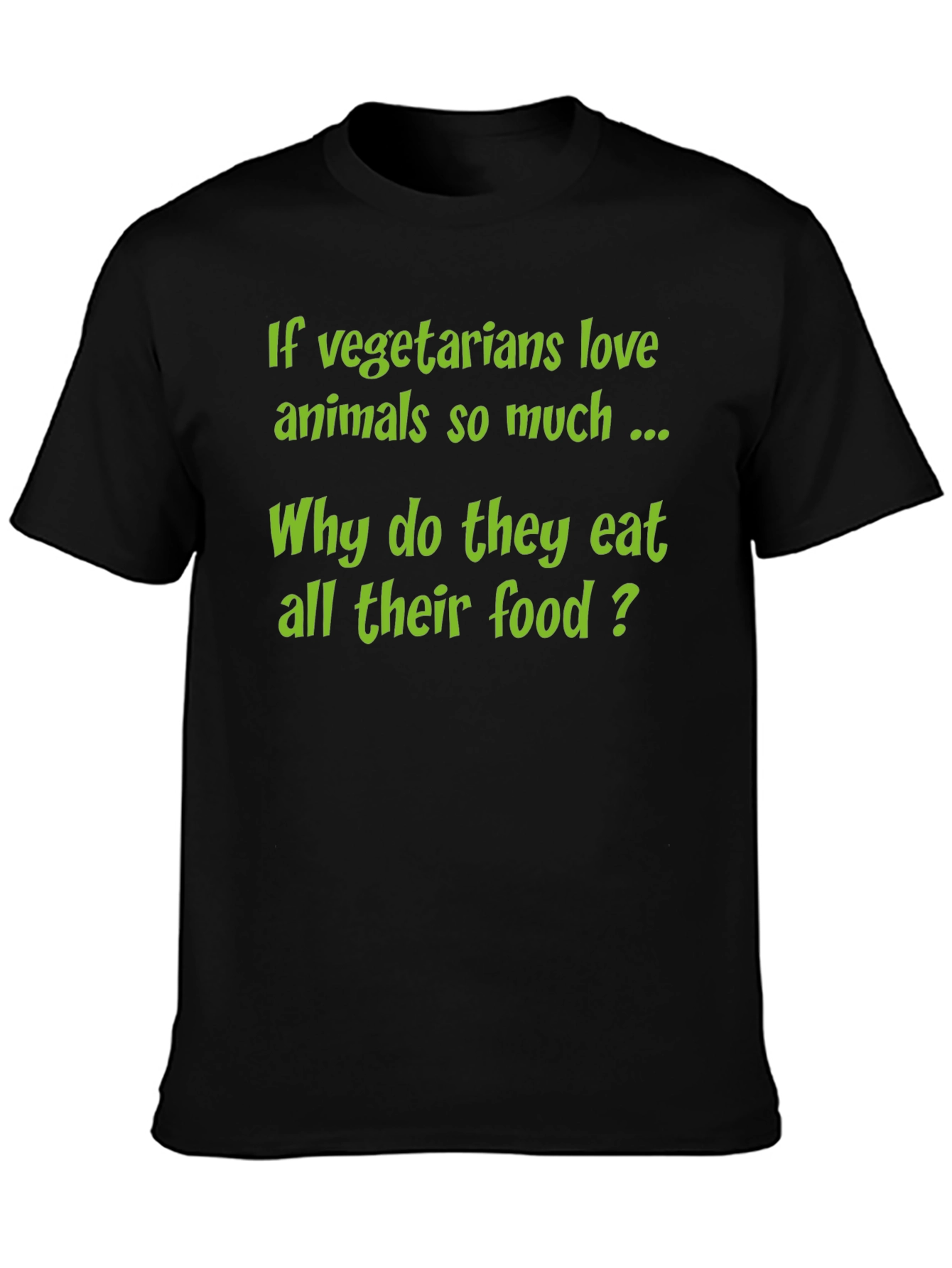 Funny Vegetarian T-Shirt - Why Eat All Their Food?