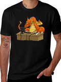 Dragon at Computer Graphic Tee - Black