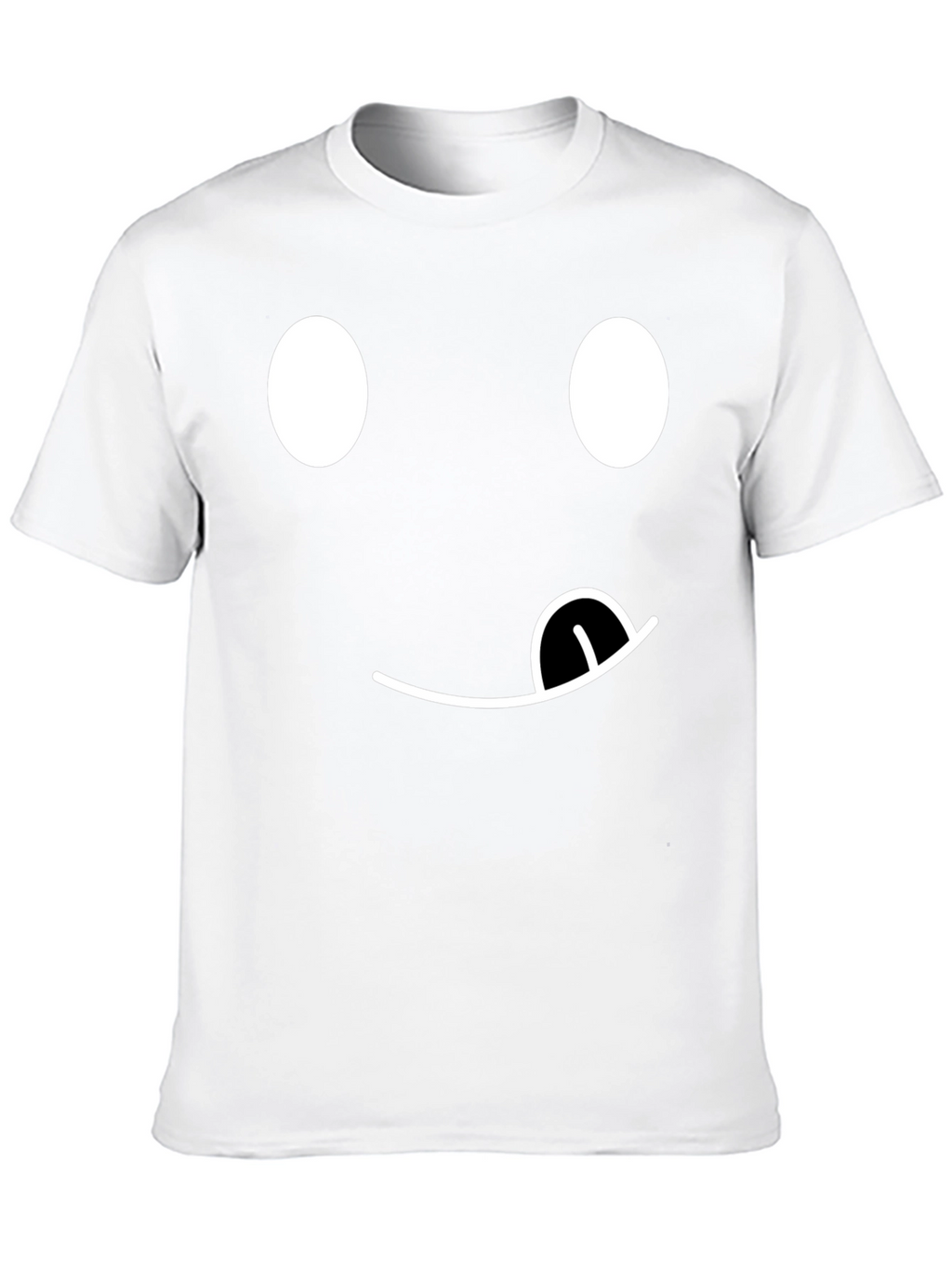 Funny Emoji Face T-Shirt - Black