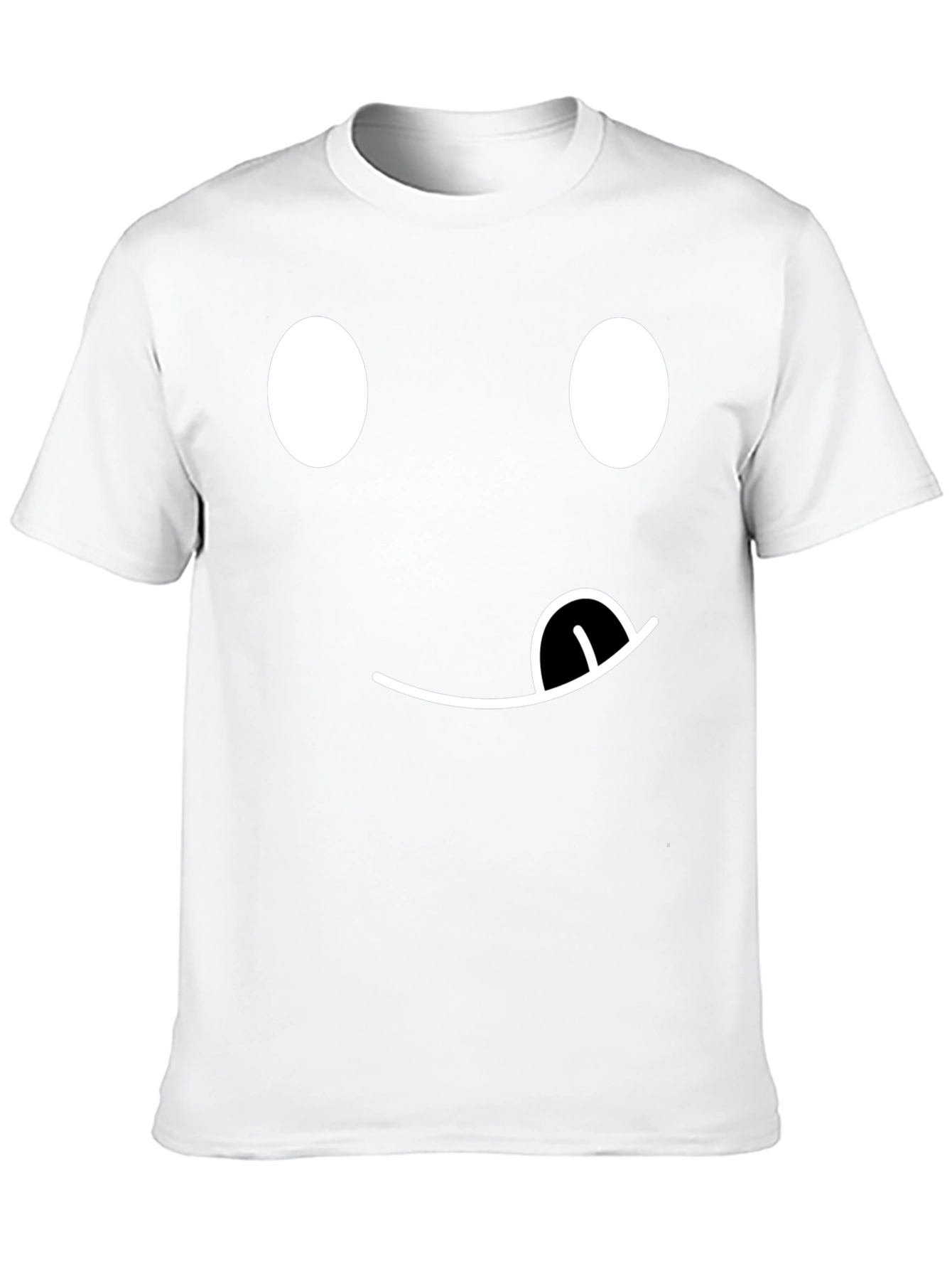 Funny Emoji Face T-Shirt - Black