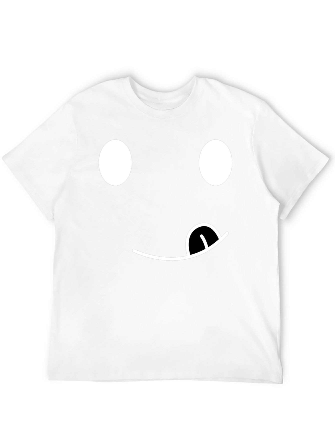 Funny Emoji Face T-Shirt - Black