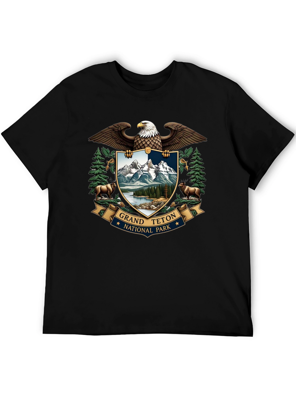 Grand Teton National Park Eagle Crest T-Shirt