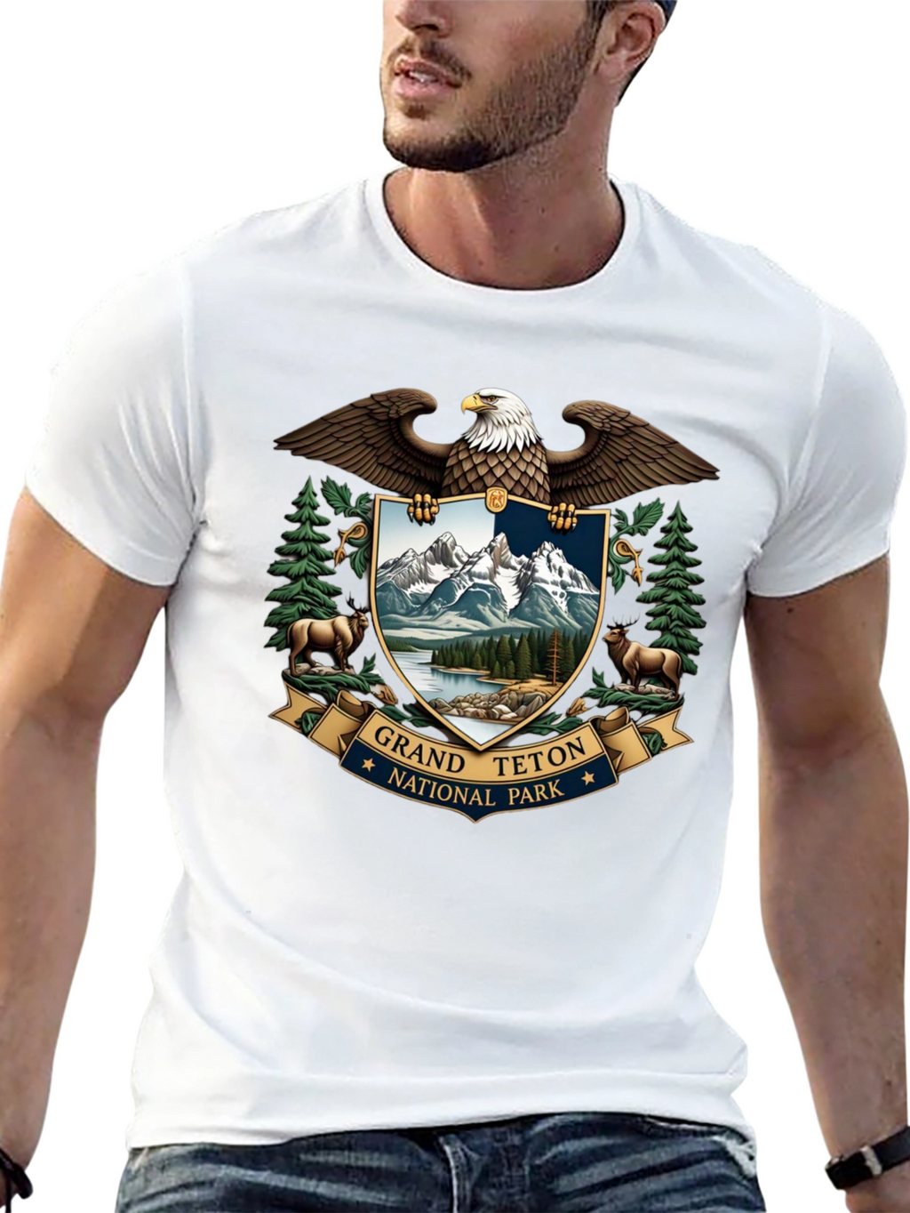 Grand Teton National Park Eagle Crest T-Shirt