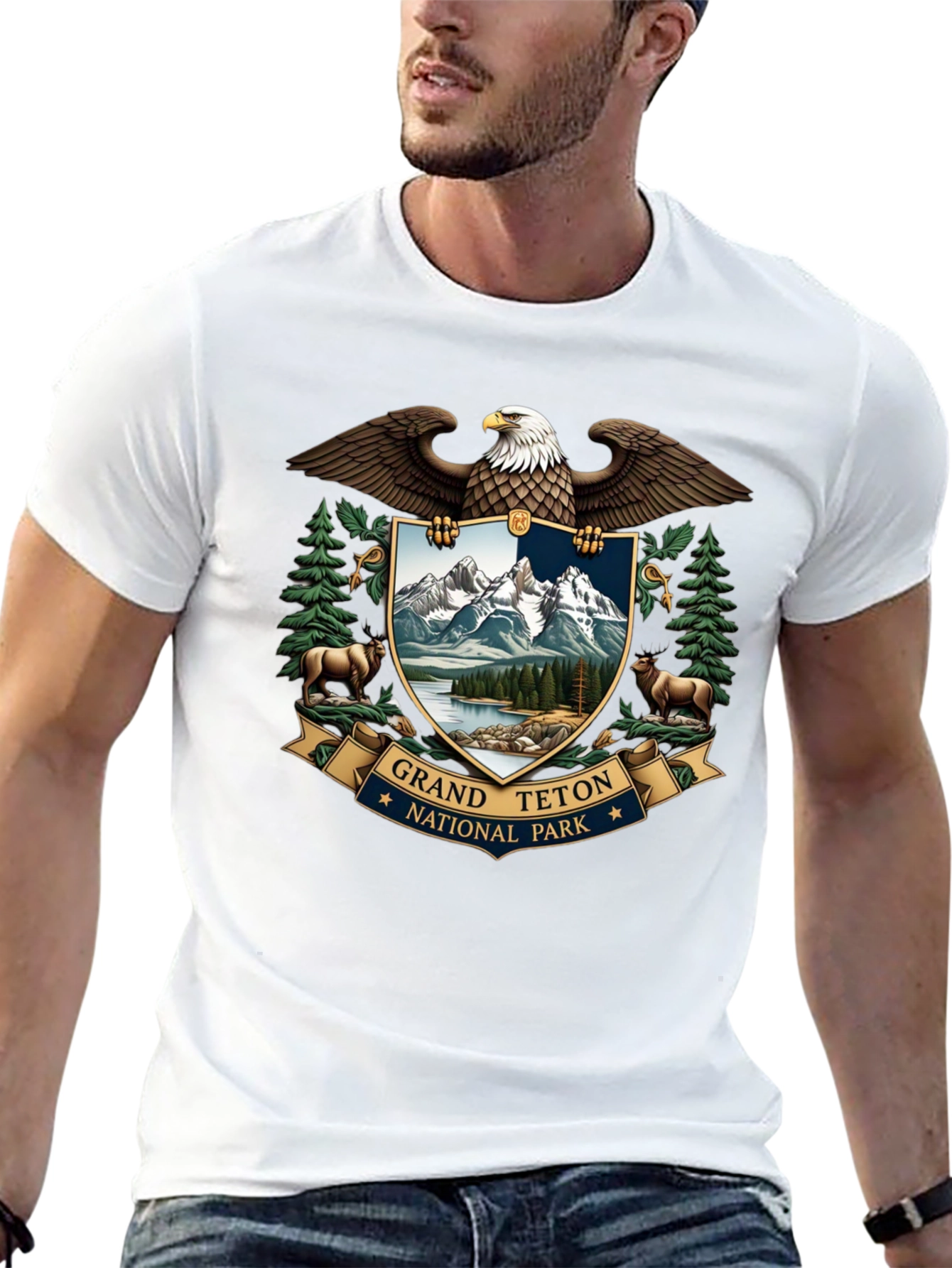 Grand Teton National Park Eagle Crest T-Shirt