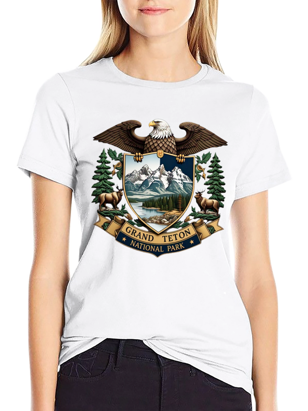 Grand Teton National Park Eagle Crest T-Shirt