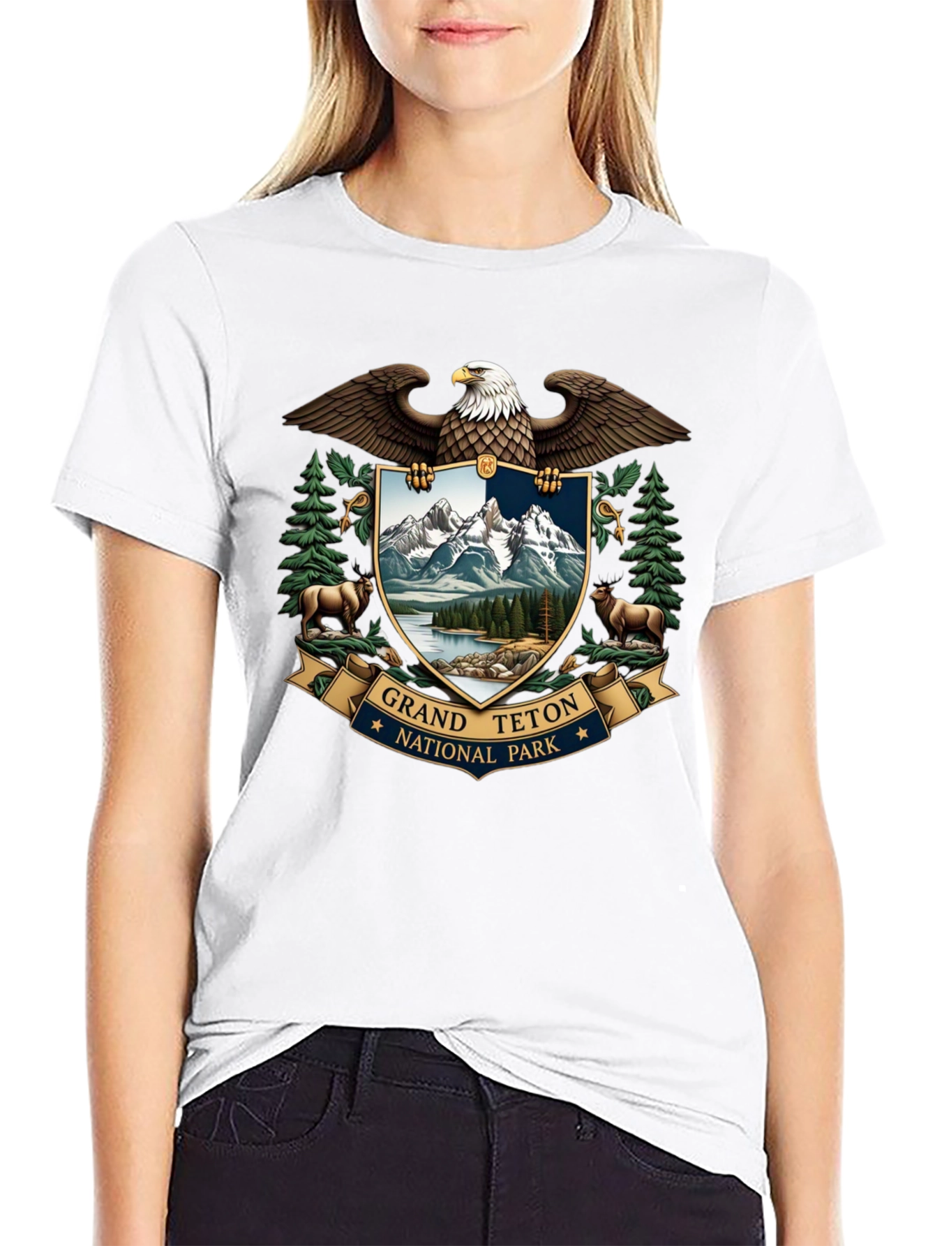 Grand Teton National Park Eagle Crest T-Shirt