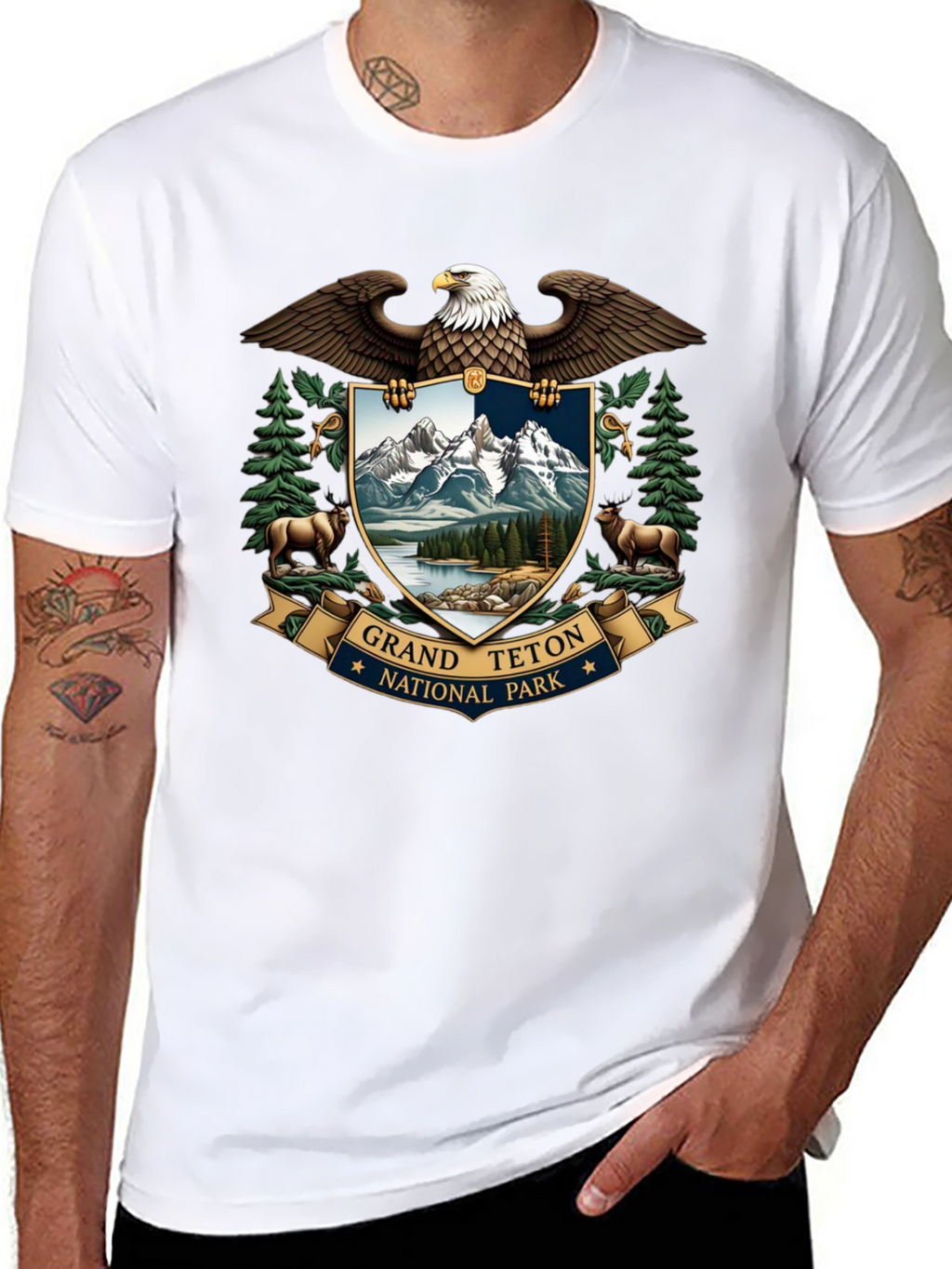 Grand Teton National Park Eagle Crest T-Shirt