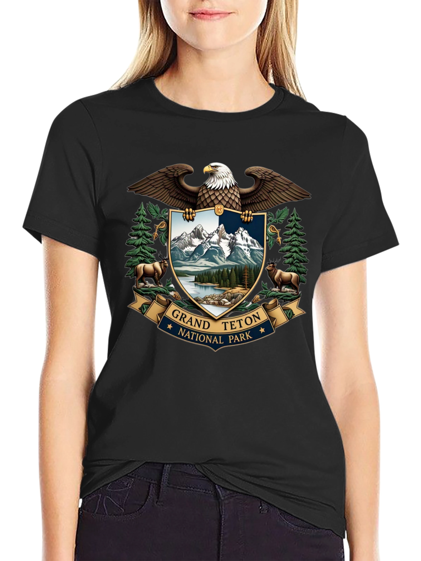 Grand Teton National Park Eagle Crest T-Shirt