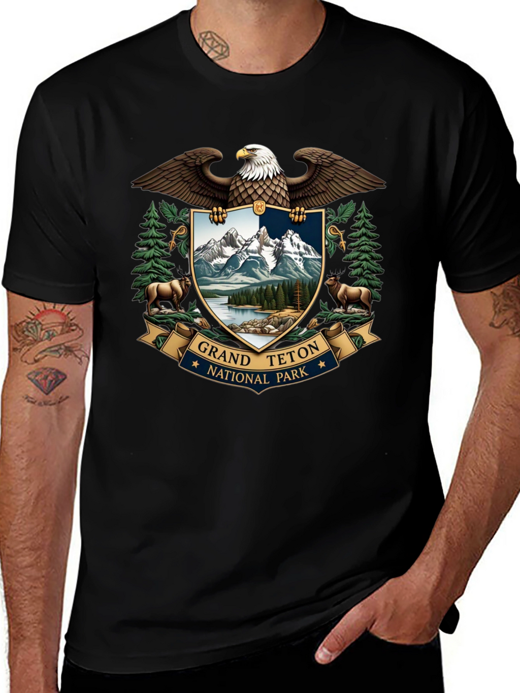 Grand Teton National Park Eagle Crest T-Shirt