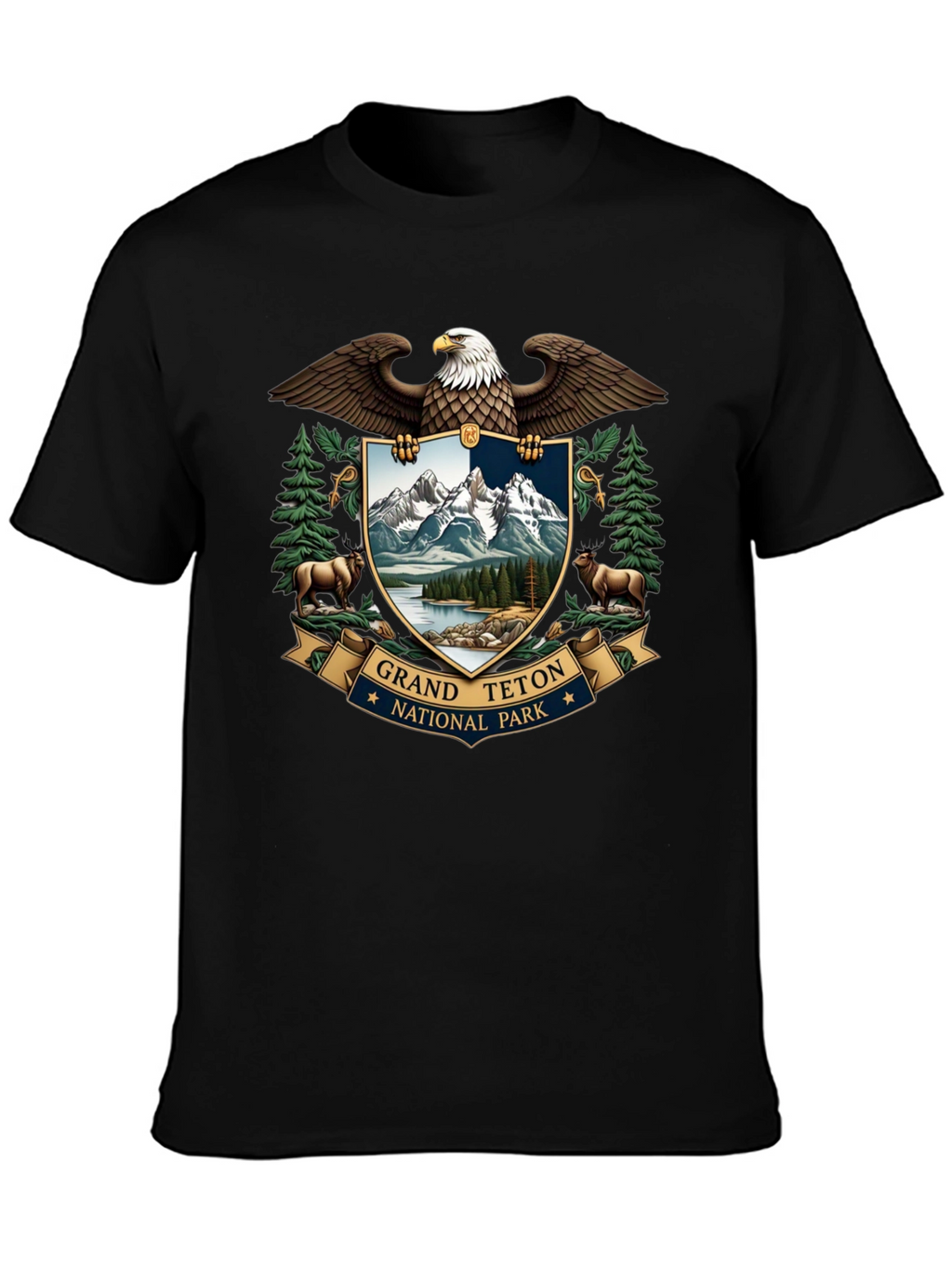 Grand Teton National Park Eagle Crest T-Shirt
