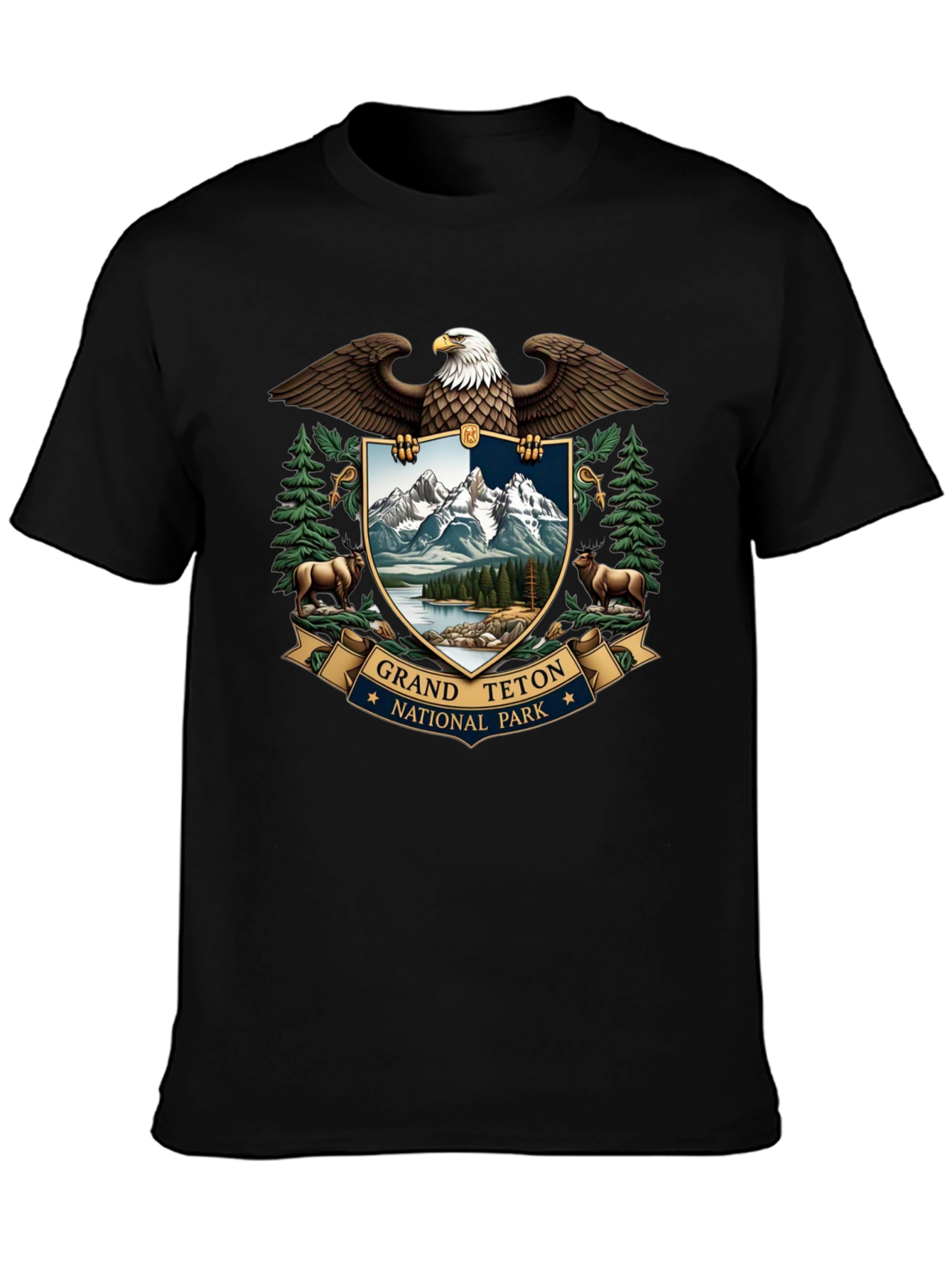 Grand Teton National Park Eagle Crest T-Shirt