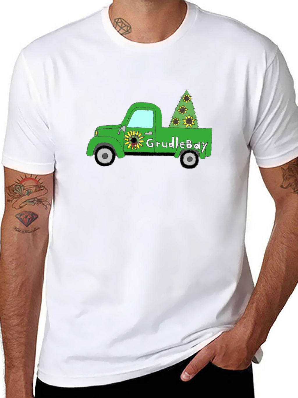 GrudleBay Sunflower Truck T-Shirt