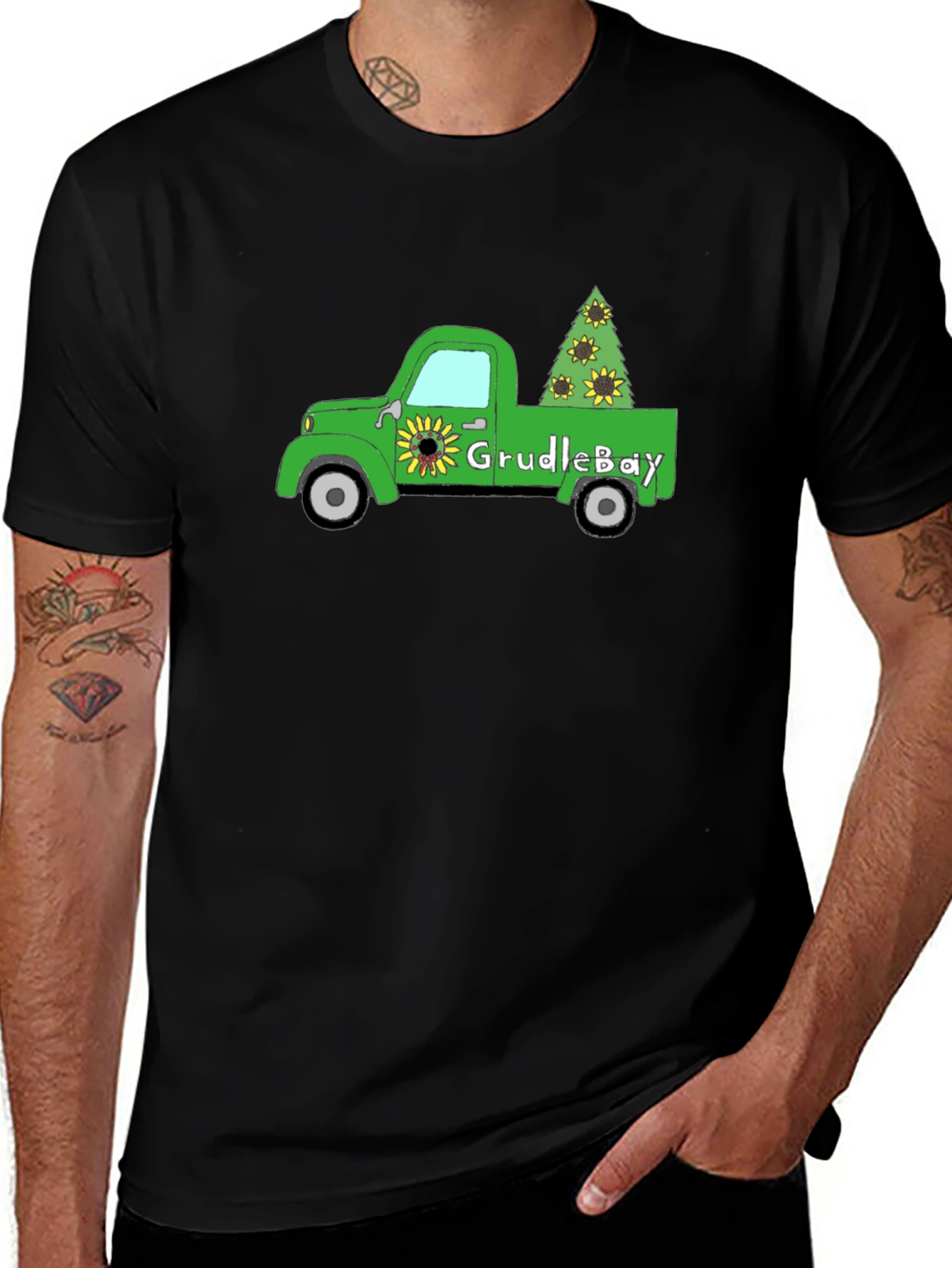 GrudleBay Sunflower Truck T-Shirt