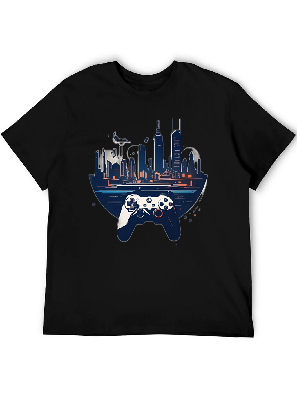 Gaming City T-Shirt - Stylish Controller Design