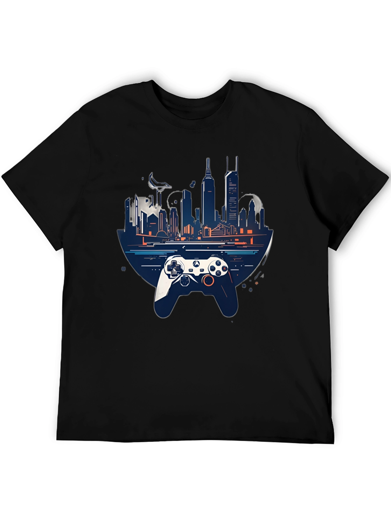 Gaming City T-Shirt - Stylish Controller Design