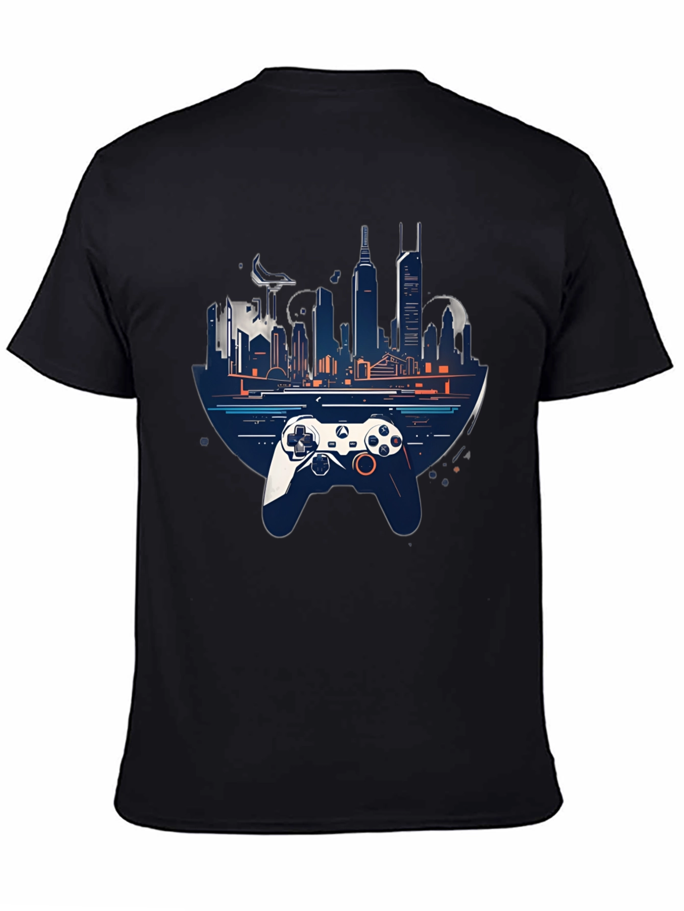 Gaming City T-Shirt - Stylish Controller Design