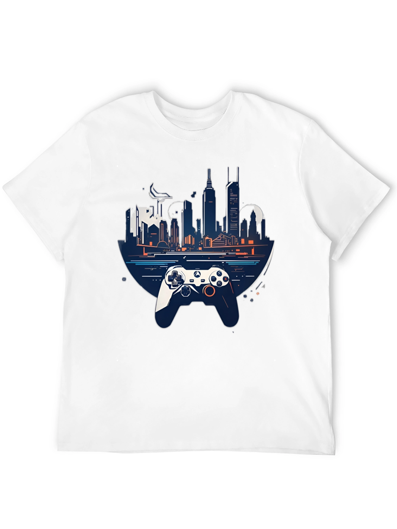 Gaming City T-Shirt - Stylish Controller Design
