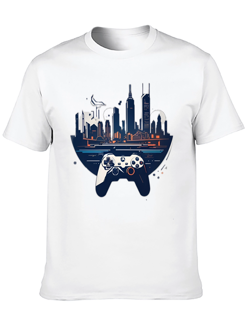 Gaming City T-Shirt - Stylish Controller Design