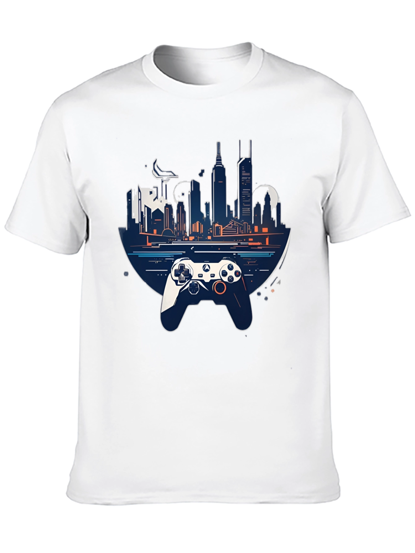 Gaming City T-Shirt - Stylish Controller Design