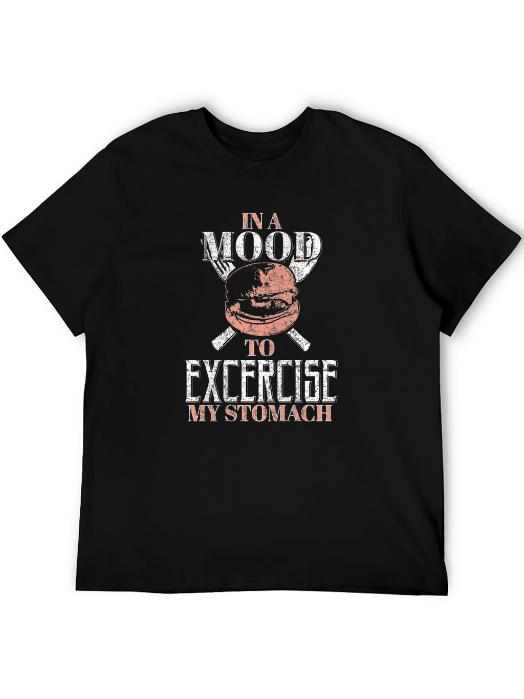 Funny Foodie T-Shirt - Exercise My Stomach