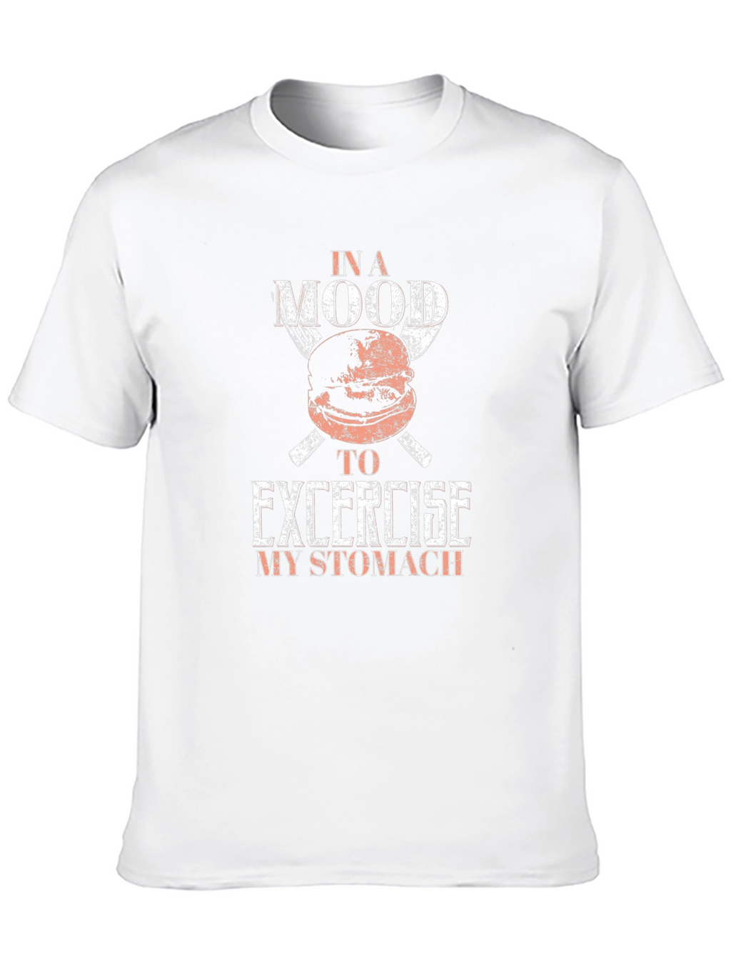 Funny Foodie T-Shirt - Exercise My Stomach