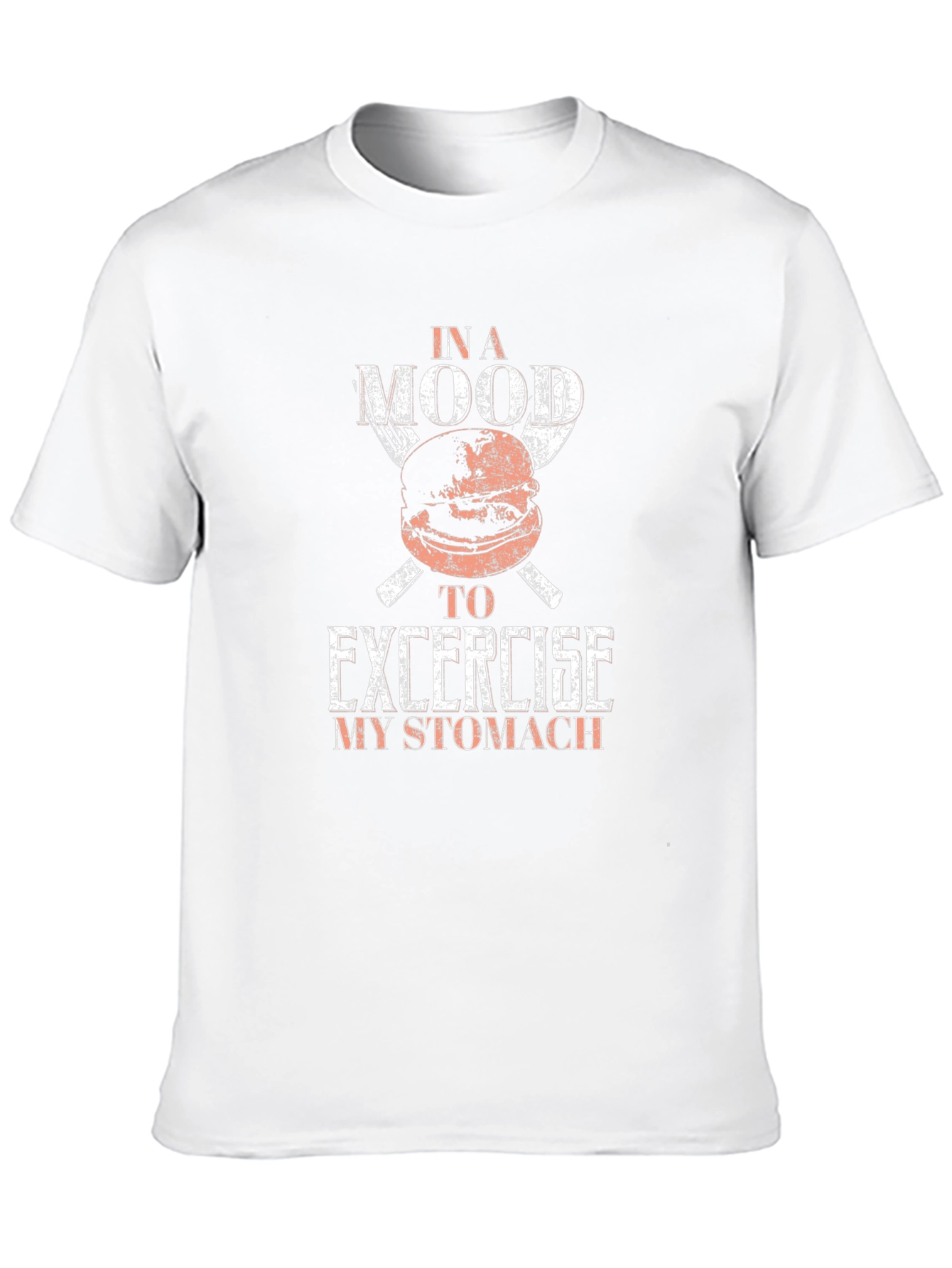 Funny Foodie T-Shirt - Exercise My Stomach