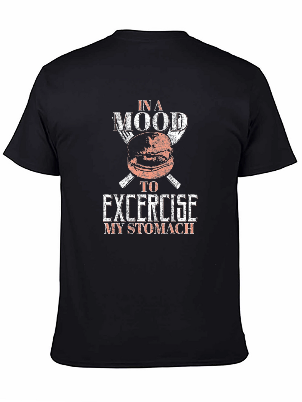 Funny Foodie T-Shirt - Exercise My Stomach