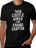 Grand Canyon Hiker Couple T-Shirt - Black