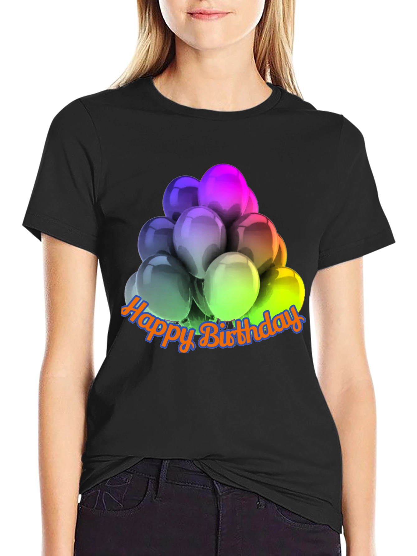 Happy Birthday Balloons Graphic T-Shirt