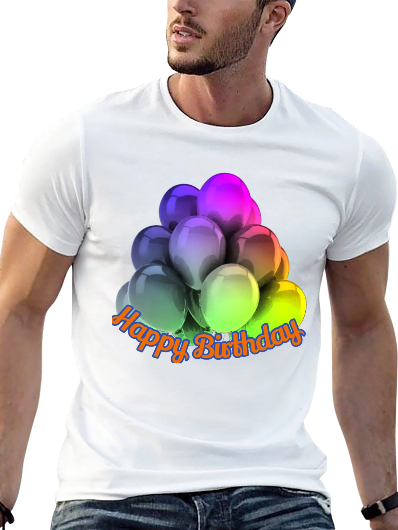 Happy Birthday Balloons Graphic T-Shirt