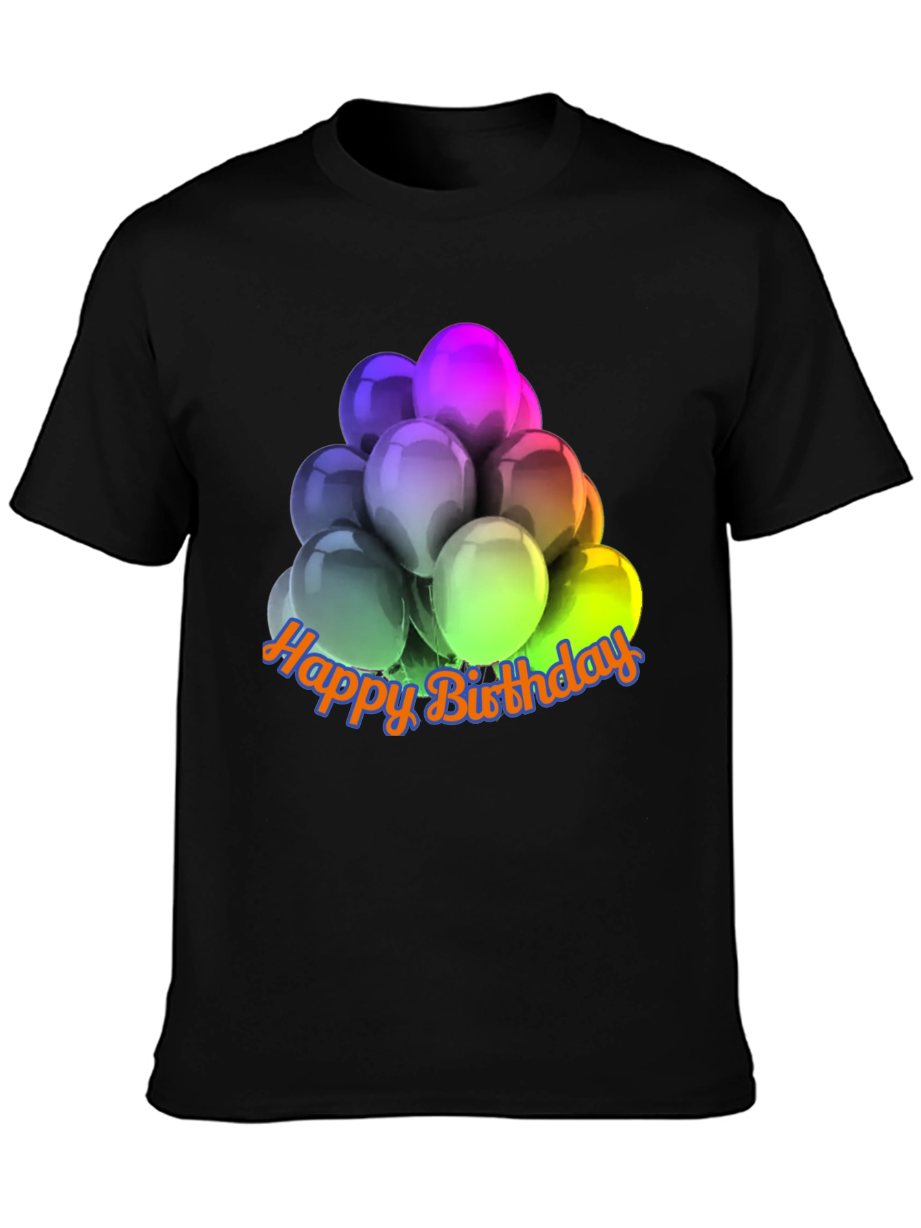 Happy Birthday Balloons Graphic T-Shirt
