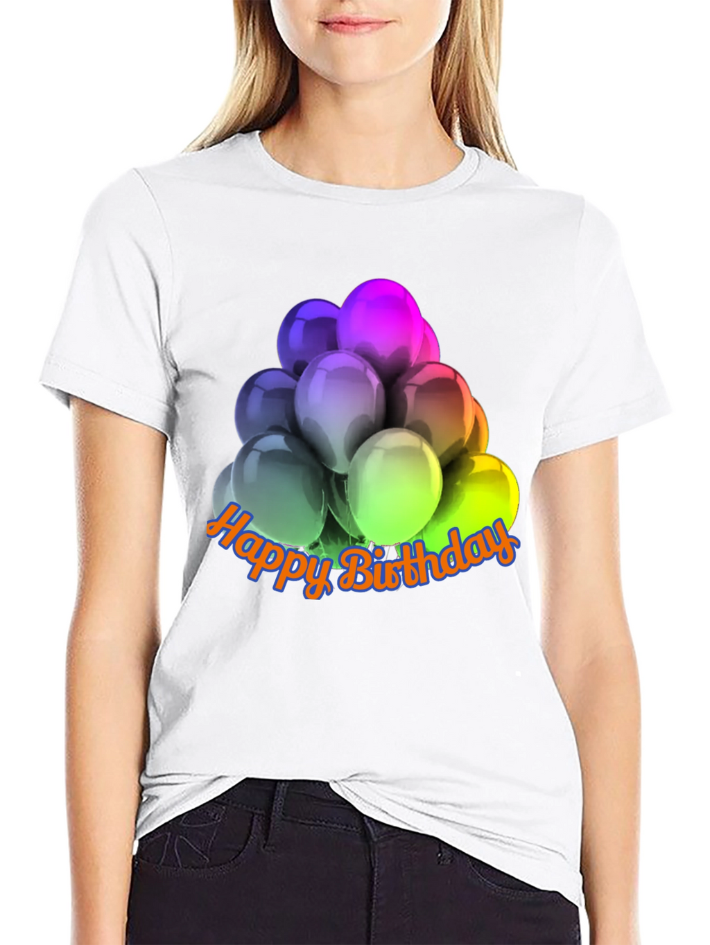 Happy Birthday Balloons Graphic T-Shirt