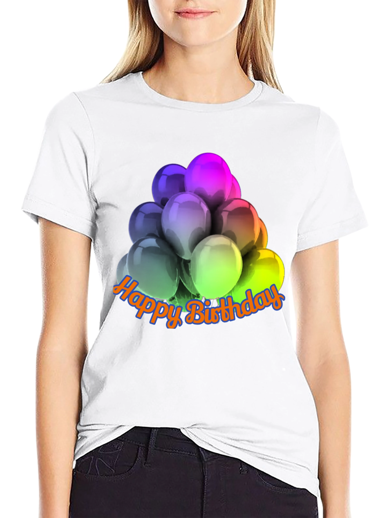 Happy Birthday Balloons Graphic T-Shirt