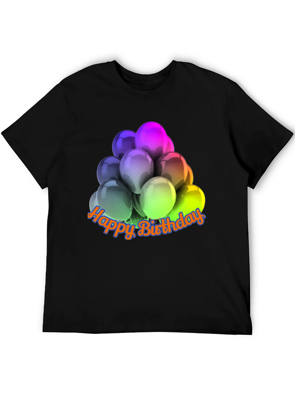 Happy Birthday Balloons Graphic T-Shirt